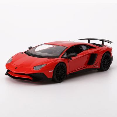 China 1:24 Lamborghini lp750-4 SV sports car simulation alloy car diecast model Toy Car model collection decoration for sale