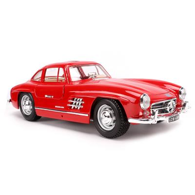 China 1/18 Classic Diecast Car Racing Car Model Toy Burago Mercedes Benz 300SL Gift Super Original Alloy Factory Simulation Model for sale