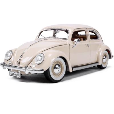 China Toy Burago Diecast 1955 Industrial Scale Originals Alloy Beetle Car Model 1:18 Simulation Classic Car Model for sale