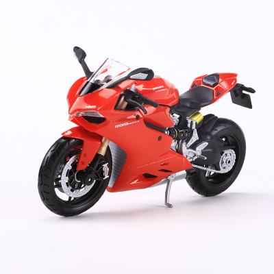 China Diecast Toy Maisto Children's Toys Simulation Sports Car Alloy Locomotive Decoration 1 12 Ducati Motorcycle Model 1199 for sale