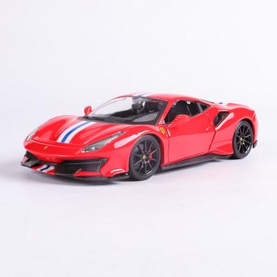 China Toy Ferrari 1:24 488 pista car alloy car model simulation collection ornament diecast model gift for sale