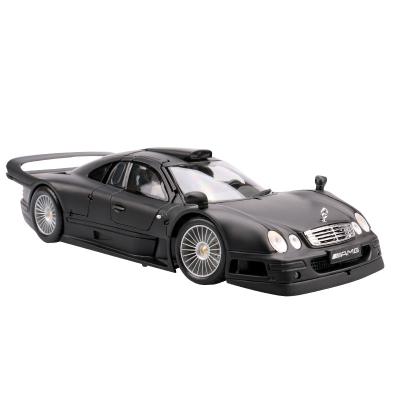 China Toy Maisto Genuine Alloy Collectible Ornament Car Mercedes Benz 1:18 CLK-GTR Matte Diecast Model Black for sale