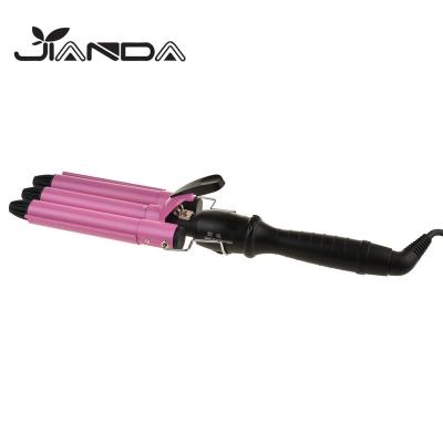 China ABS/Aluminum factory wholesale price professional portable 3 barrel hair curler for sale