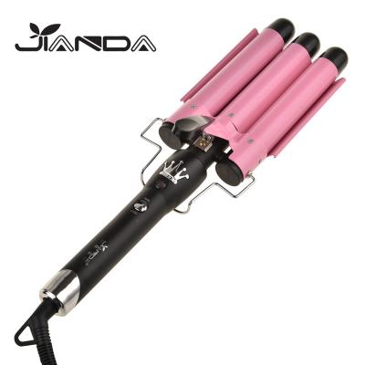 China ABS/Aluminum Factory Wholesale Price Portable Safety Hair Curler Rotating Wand for sale