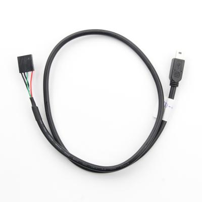 China Electronic Manufacturers Support Custom Mini Usb 5p Male To 5p Hsg Data Transmission Line for sale