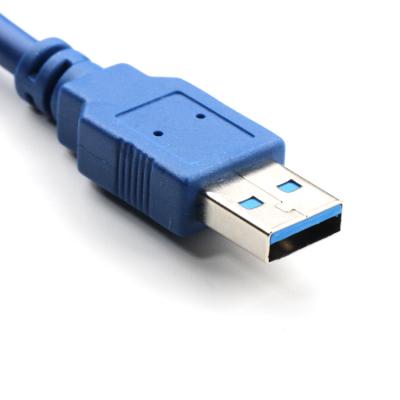 China Factory Direct Sale Electronic Usb 3.0 Customizable Data Cable Blue Usb 3.0 To Usb 3.0 Micro Data Transmission Cable for sale