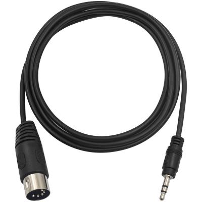 China Industrial Control Equipment 5Pin MIDI Cable, 5Pin DIN Plug Male to 3.5mm TRS Male Jack Stereo Plug Converter Cable Audio Cable for sale