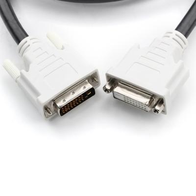 China Electronic Manufacturers Process Custom Dvi Adapter Cable Electronic Equipment Dvi24+1 Male To Female Hd Signal Transmission Line for sale