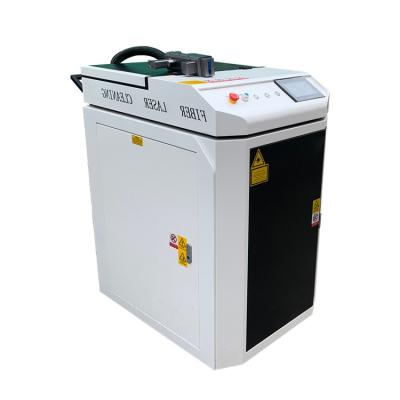 China Stainless Steel High Efficiency Low Price Automatic Fiber Laser Rust Removal Cleaning Machine for sale