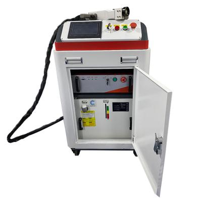 China Stainless Steel 1KW Easy To Transport Cheap Price Heavy Duty Handheld Automatic Fiber Laser Cleaning Machine for sale