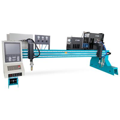 China Garment Shops Cutting Shapes Holes Metal Cnc Gantry Iron Plasma Flame Steel Automatic Cutting Machine for sale