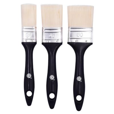 China Custom Plastic Handle 50mm Paint Brush 30mm 40mm Three Pack Paint Set Brush for sale