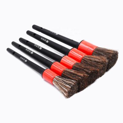 China Exterior Clean Brush CIC Automatic Cleaning Tools Plastic Handle Horse Hair Detail Brushes for sale