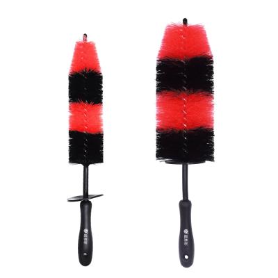 China Car Detail Brush 2 Pcs Set Outdoor Clean PE Material Deep Cleaning Auto Brush for sale