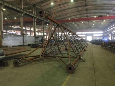 China Telecom Lattice Steel Galvanized Tower Hot Dip Corrosion Resistant Three Tubes for sale