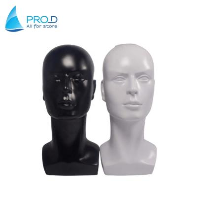 China Wholesale Modern Factory Price Fiberglass Show Male Mannequin Heads For Sale for sale