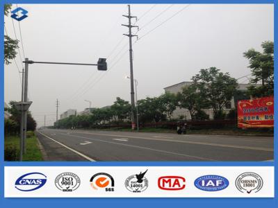 China Hot dip gegalvaniseerd Power Coating Urban Landscape Ronde Staal Metal Utility Pole Te koop