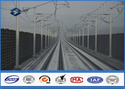 China Q345 Steel Material Octagonal Electric Metal Utility Pole for Train Station for sale