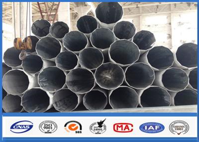 China Steel Q345 Gr50 Material Galvanized Substation Power Transmission Steel Pole for sale