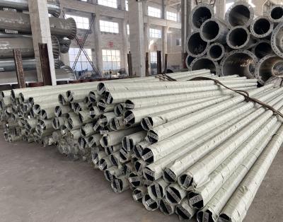 Cina Il catrame nero delle Filippine 25FT ha dipinto ottagonale d'acciaio di Palo galvanizzato in vendita