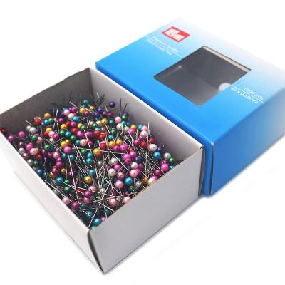 China High Quality Stainless Steel with Silver Ball Prym Sewing Kit Dipped 1000 PCS Bead Head Pins Sewing Tools Straight Pins for Shirting, Quilting and Sewing for sale