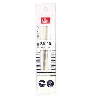 China Advanced Polymer Prym Ergonomic Sewing 194151 2.5mm Double-Tipped Knitting Needles 15cm Pins For Yarn for sale