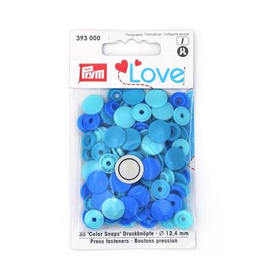 China Prym Wholesale 393000 Nickel Free Blue Color Snaps Buttons Snaps Garment Press Stud for sale