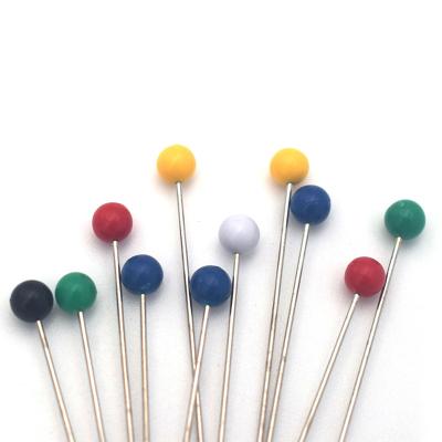 China Haberdashery Prym Garment Accessories Assort Color Steel Ball Sewing Pins With 4mm Ball 1000 PCS Per Box Seamstress for sale