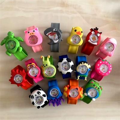 China Wholesale Kids Gift Fashion Trends Anime Cartoon Slap Bracelet Waterproof Silica Gel Kids Watch for sale