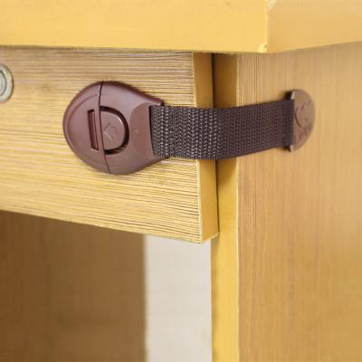 China Cabinet Doors Children's Cabinet Lock Baby Safety Protection Child Safety Locks Drawers Cupboards Child Safe Product Plastic Latch for sale