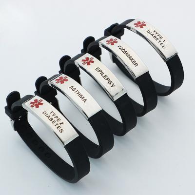 China Custom high quality factory logo qr code medical id bracelet qr code hospital id bracelet for sale