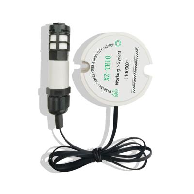 China Battery Replaceable Wireless Temperature and Humidity Sensor with External Data Logger Probe XZ-TH10-L for sale