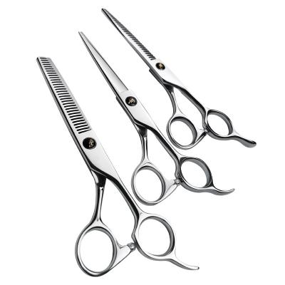 China 6.0 Inch Professional Stainless Steel Hair Thinning Scissors Cutting Scissors Japanese 440c Barber Scissors for sale