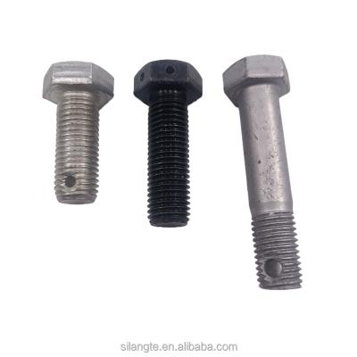 China Stainless steel Factory production Carbon steel Hexagon head head bolt with hole GB /T 32.1fastener for sale