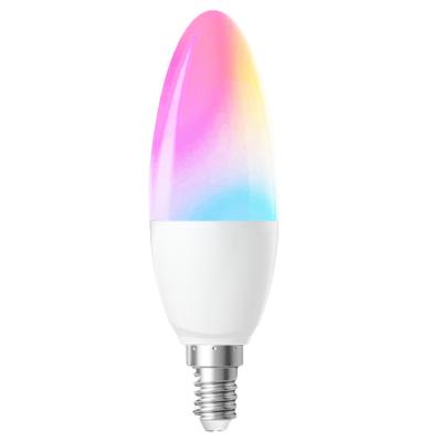 China Theme Park Bulb Light 2021LED 6W E14 Flame Bombilla Candle Lamp LED Chandelier Crystal LED Smart Wifi Bulb for sale