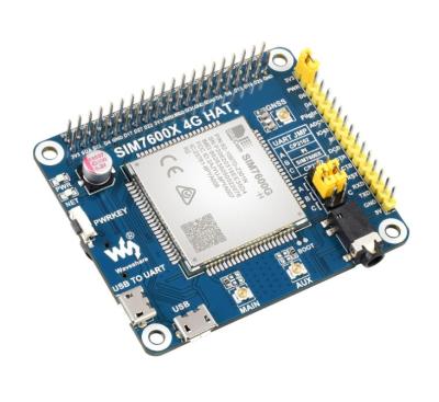 China SIM7600G-H 4G HAT for Raspberry Pi, LTE Cat-4 4G/3G/2G support, GNSS positioning, Global Band SIM7600G-H 4G HAT for sale