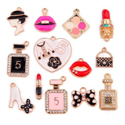 China Clog Charm 2021 Luxury Lipstick Croc Charms Designer Vintage DIY Shoe Charms For High Quality Stylish Women Clogs Clogs Shoe Fashion for sale