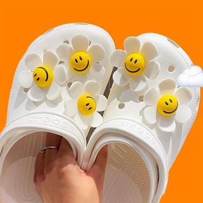 China Luxury Vintage Croc Charms Cute DIY Shoe Decorations Women Flowers Buckle Croc Shoe Charms Designer All-match Clogs Accessories Fashion for sale