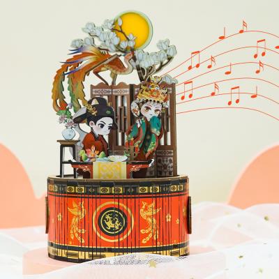 China Good quality manual music box wholesale customized wooden custom music box for sale