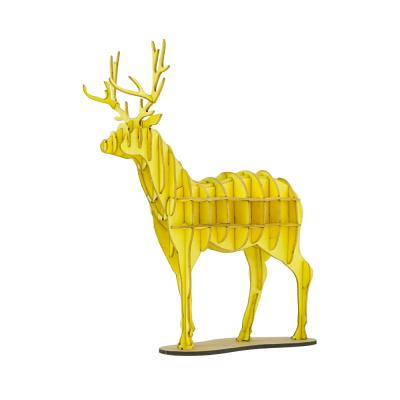 China China Qintrack Hot Selling Creative Cavity Paper Craft 3D Paper Deer Special Custom Made Deer Puzzle Gift For Kids for sale