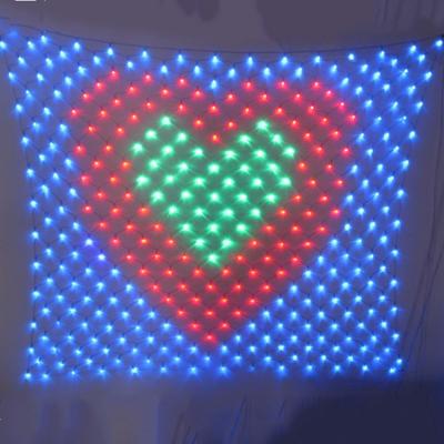 China Modern Custom Outdoor Holiday Decor dmx512 Led Net Lights for sale