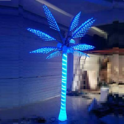 China Custom Outdoor Artificial Tree Light 24V 110V 220V Color Changing Led Palm Tree Light For Decoration for sale