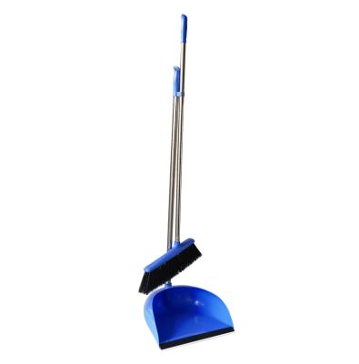 China Item No.0808 Long Handle Indoor And Outdoor Cleaning Plastic Dustpan,Household Cleaning Broom With The Dustpan Set for sale