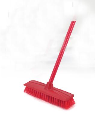 China HQ0007 Sustainable With Long Iron Handle Cheap Floor Cleaning Plastic House Brush for sale