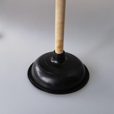 China No. Sustainable Durable Toilet Plunger. Item 2213 7inch TPR with Wooden Handle Wood Handle Toilet Pump for sale