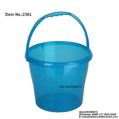 China HQ2361 factory wholesale blue color pp plastic water bucket 11L viable for sale