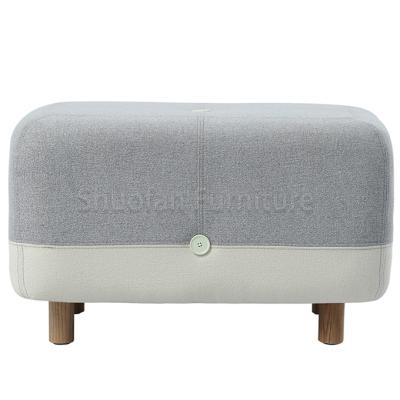 China Best Quality Ottoman Cover Removable Modern Simple Furniture Living Room Ottoman Fabric for sale