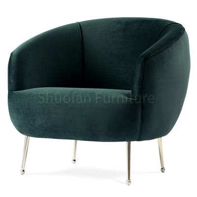 China New China Stretch Modern Design And Simple Style Fabric Sofa Chair With Ottoman for sale