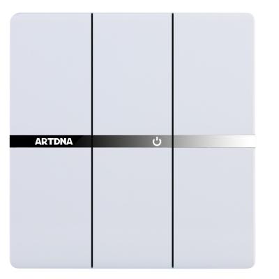 China PC Home Hotel Switch Wall Panel Light Three Strip One Light Three Way Switch IEC IEC CB Multifunction Residential / Multi-Purpose Panel Material Hot Selling for sale