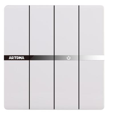 China Home Hotel Switch Wall ARTDNA LED Panel Four Light Four Way Strip One IEC CB PC Residential / Multi-Purpose Multifunctional Panel Material Hot Selling Large for sale